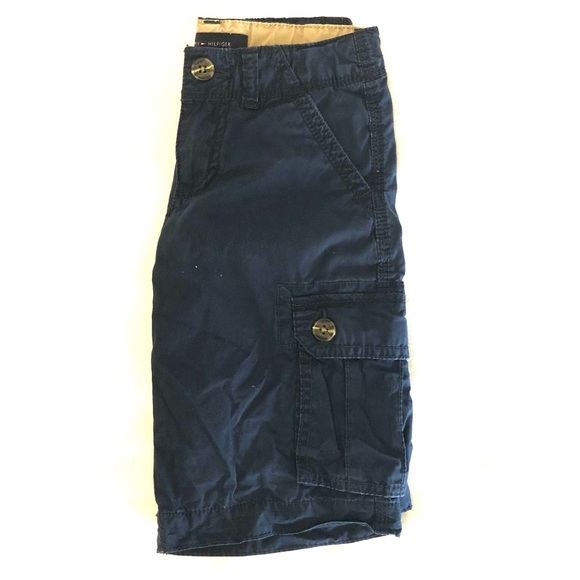 Tommy Hilfiger Navy Blue Kids Cargo Shorts - Picture 6 of 10